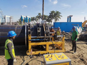 法兰焊接HDPE管道供应欧洲市场